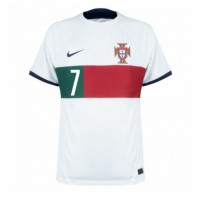 Camisa de time de futebol Portugal Cristiano Ronaldo #7 Replicas 2º Equipamento Mundo 2022 Manga Curta